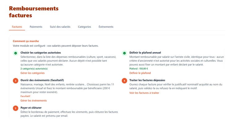 Module Remboursement de facture