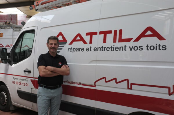 Jean-Luc Gauthier avec son camion Attila Limoges